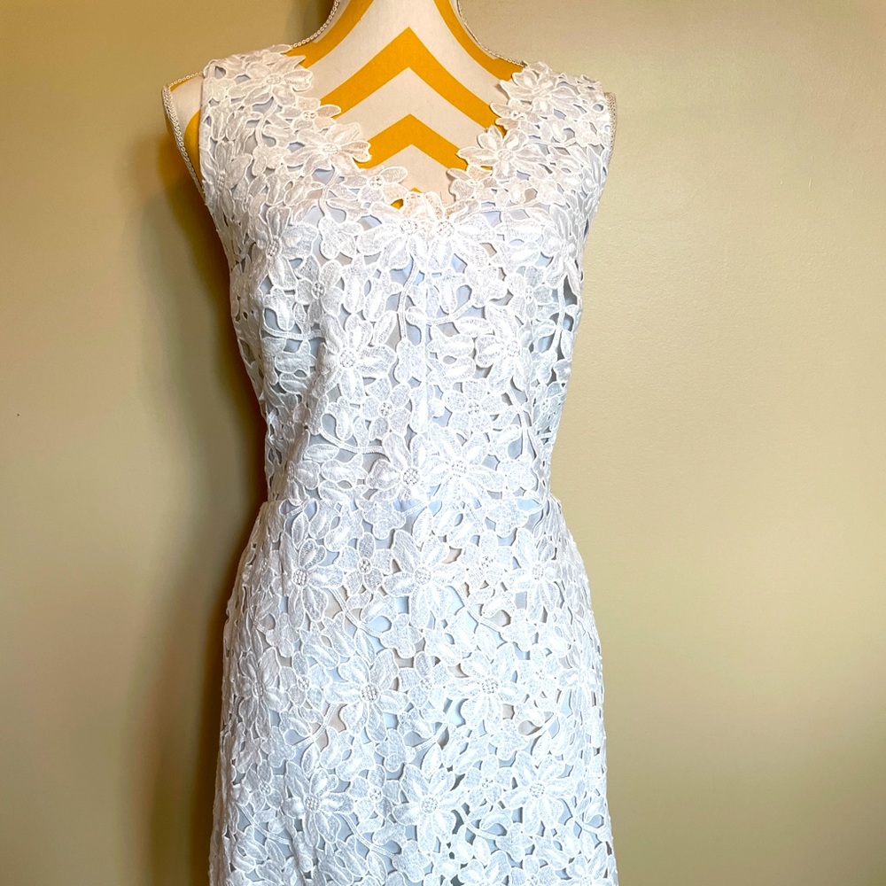 Loft lace overlay dress
